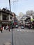 Shanghai street with grocery stores.