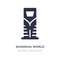 shanghai world financial center icon on white background. Simple element illustration from Monuments concept
