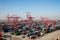 Shanghai Yangshan Deepwater Port Economic FTA container terminal crane lifting towers