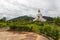 Shanti Stupa on a hilltop in Ananda hill in Pokhara