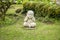 Shaolin Monk Statue in a Garden.