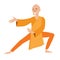 Shaolin monk vector icon