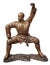 Shaolin warriors monk bronze statue