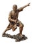 Shaolin warriors monk bronze statue