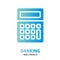 Shape design finance icon banking calculator