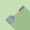 Shape spatula icon flat vector. Domestic equipment