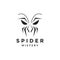 Shape spider with face scare logo design vector graphic symbol icon sign illustration creative idea