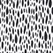 Shapeless modern drops. Seamless trendy pattern for fabrics. White and black.