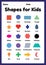 Shapes for kids printable sheet for preschool and kindergarten children to learn basic symbols for education