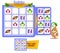 Shapes owls game sudoku kids