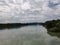 Sharavati river and cloudy sky in day time