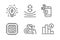 Share call, Communication and Cpu processor icons set. Inspiration, Resilience and Decreasing graph signs. Vector