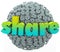 Share Email Sign Symbol Sphere Give Feedback