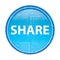 Share floral blue round button