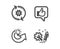 Share idea, Like and Cogwheel icons. Engineering sign. Solution, Thumbs up, Engineering tool. Construction. Vector