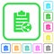 Share note vivid colored flat icons icons