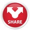 Share premium red round button