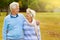 They share a strong bond. a senior couple enjoying the day together in a park.