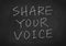 Share your voice