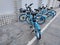 Shared bicycles in Shenzhen Guangdong China