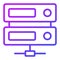 shared server Icon. User interface Vector Illustration, As a Simple Vector Sign and Trendy Symbol in Line Art Style, for Design