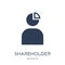 Shareholder icon. Trendy flat vector Shareholder icon on white b