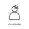 Shareholder icon. Trendy modern flat linear vector Shareholder i