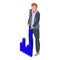 Shareholder investor icon, isometric style