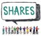 Shares Information Social Media Networking Concept