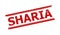 SHARIA Red Grunged Seal with Double Lines