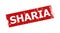 SHARIA Red Rectangle Rubber Watermark