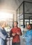 Sharing innovative ideas. three colleagues having a discussion in an office.