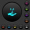 Sharing wireless network dark push buttons with color icons