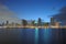 Sharjah City Skyline at dusk