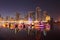 Sharjah Creek at night. UAE