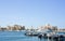 SHARJAH, UAE - February 14, 2023: Sharjah - port. Sharjah is located along the northern coast of the Persian Gulf on the