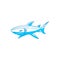 Shark Aggressive logo design vector isolated illustration