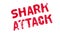Shark Attack rubber stamp