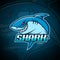 Shark esport mascot logo design