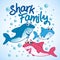 Shark Family - T-Shirts, Hoodie, Tank, gifts.