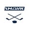 Shark logo for a club or sport hockey team