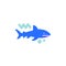 Shark predator flat icon