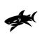 Shark Predator logo design vector isolated illustration template