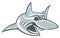 Shark Sport Logo Vector Mascot Aquatic Predator Sport Emblem Diving