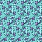 Sharks seamless pattern in the style of line art