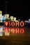 Sharm El Sheikh, Egypt - November 20, 2021: Glowing words `I Love Soho`