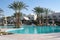 Sharm El Sheikh, Egypt, September 05, 2018. Hotel Le Royal resort Sharm Sheikh. Landscaped hotel area for a comfortable rest of