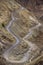 Sharp curve on mountain road in Himalaya mountains, Ladakh region
