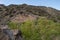 Sharp edged Rocks on a hillside in New Mexico