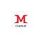 Sharp Letter M Alphabetic Logo Design Template, Abjad, Flat Simple & Clean